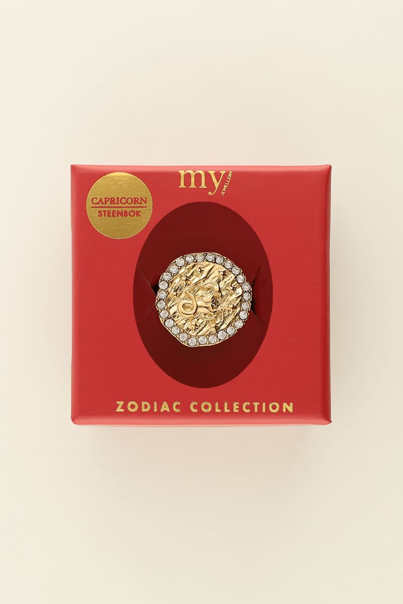 Sternzeichen Ring mit Strass | My Jewellery
