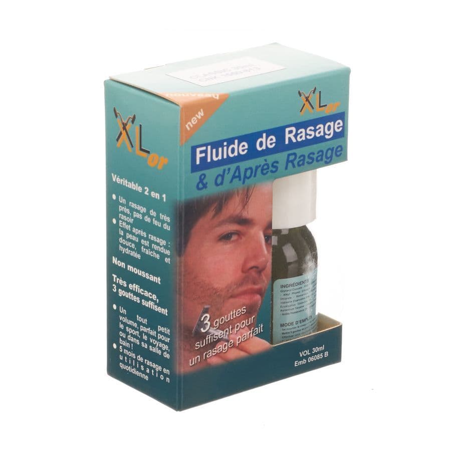 Xlor Fluide De Rasage & Apres Rasage 2en1 Classic Au Menthol 30ml 30ml