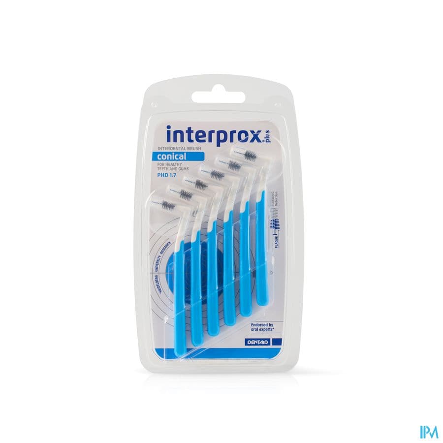 Interprox Plus Conique Bleu PHD 1.7 6 Pièces