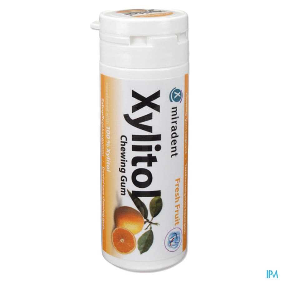 Miradent Chewing Gum Xylitol Fruits S/sucre 30