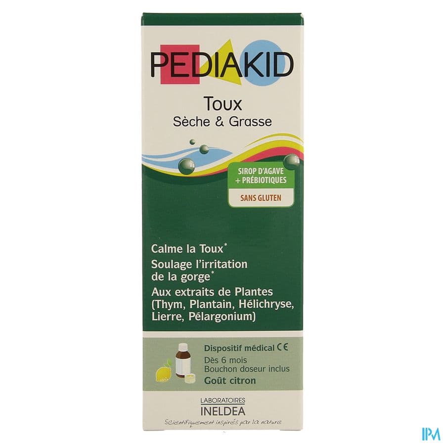 Pediakid Toux Seche Grasse Sol Buv 125ml