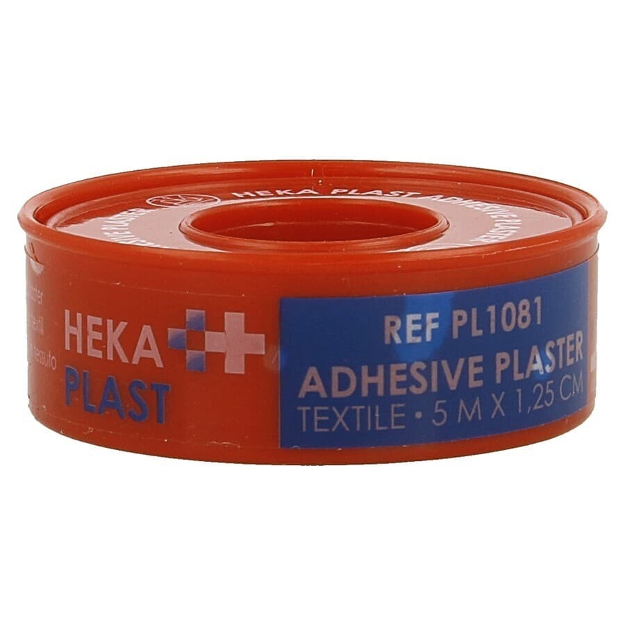 Hekaplast Bande Adhesive Textile 5mx1,25cm Rond 1