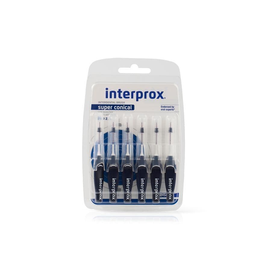 Interprox Super Conical Donkerblauw PHD 2.0 6 Stuks