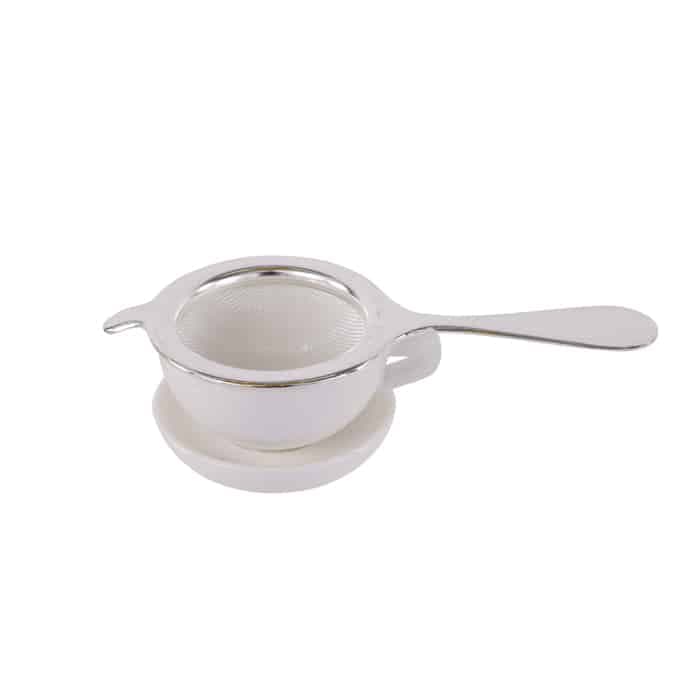 Zilveren Vergiet - Compact en Modern - 14.5 x 6.5 x 4 cm