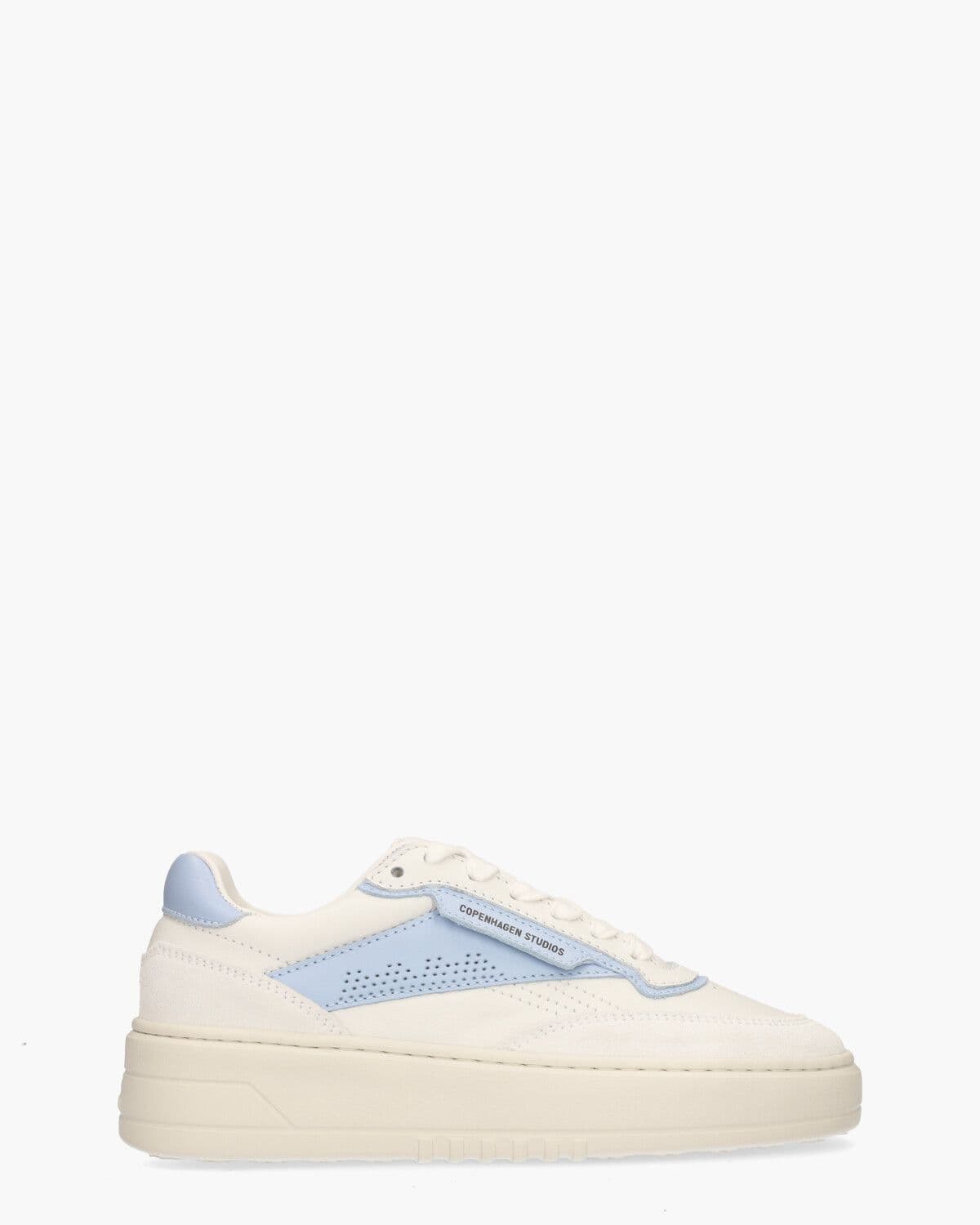CPH89 Leather Mix Wit/Lichtblauw