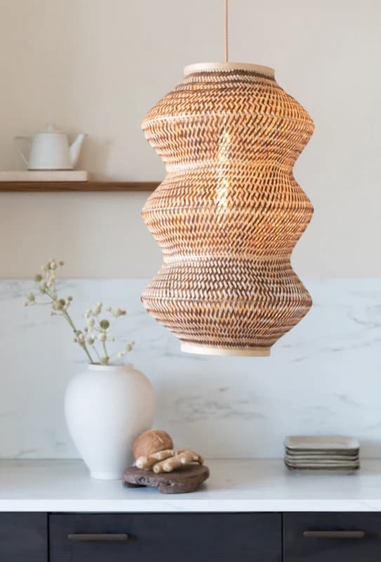 Good&Mojo Bamboe LED Hanglamp Barbados | 1X E27 Max 60W | Warm Earth Tones