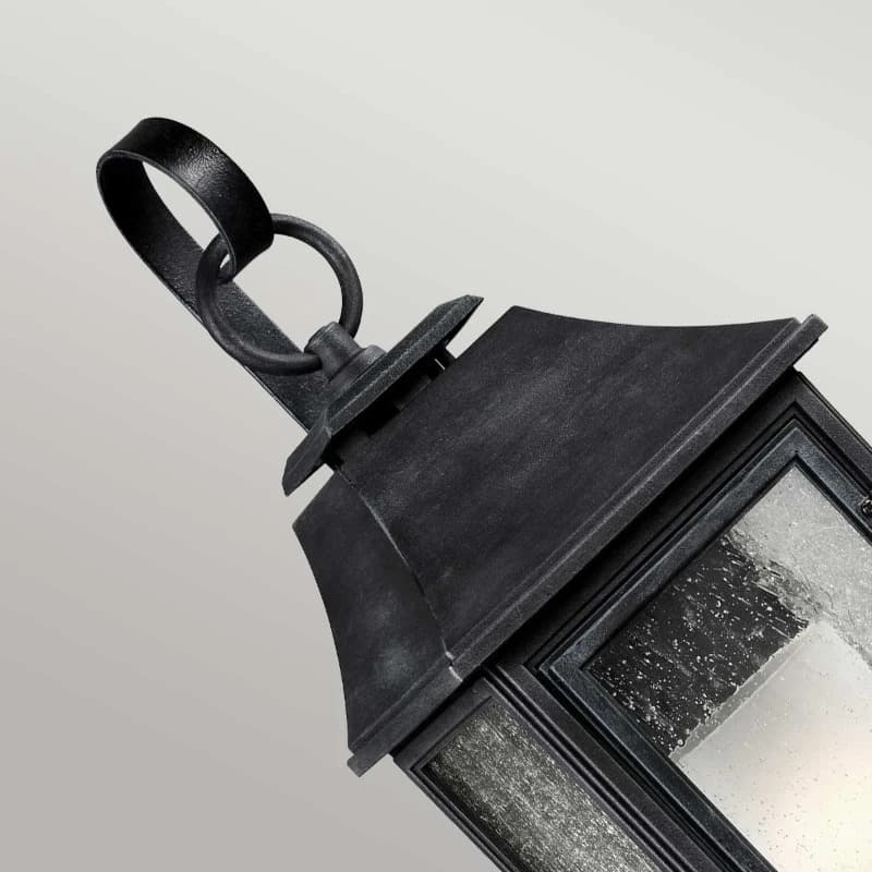 Feiss LED Wand Buitenlamp Shepherd | 1X E27 Max 60W | IP44 | Dimbaar | Dark Weathered Zinc