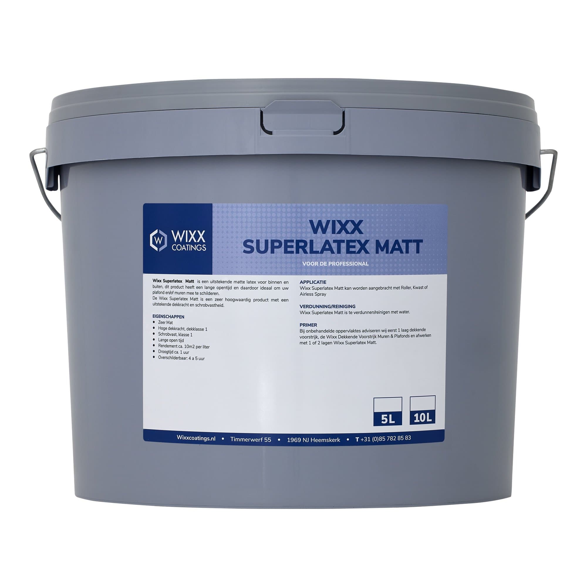 Wixx Superlatex Mat Intérieur & Extérieur - Mat - 5L