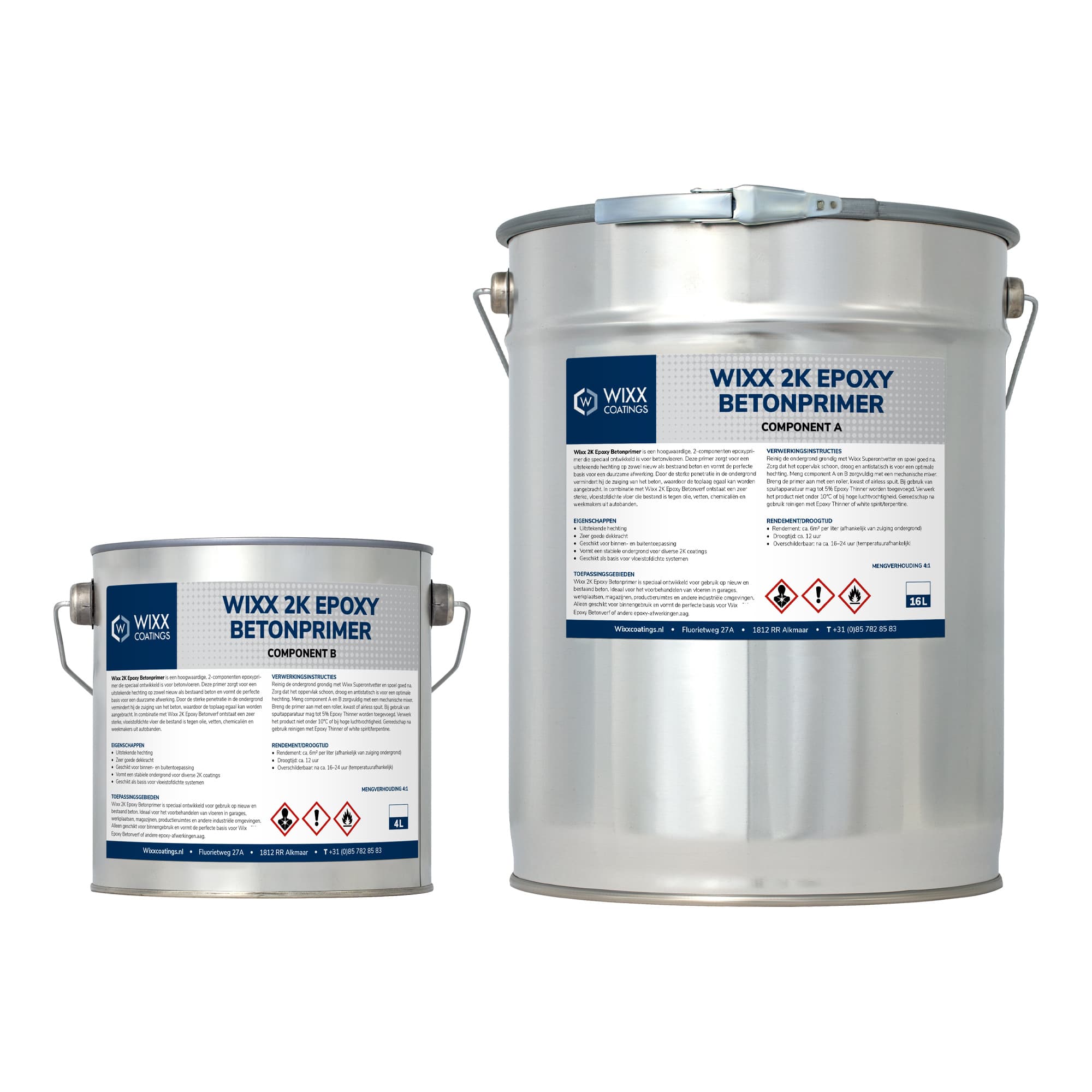 Wixx 2K Epoxid-Betonprimer – 20L - RAL 7040 | Fenstergrau - 20L