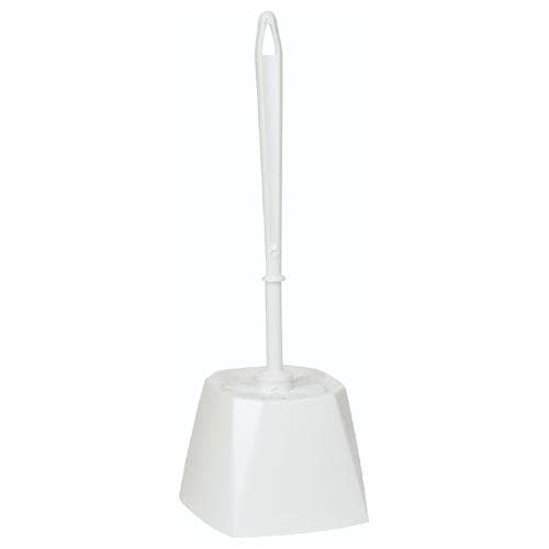 Vikan toiletborstel classic, vierkante houder, wit
