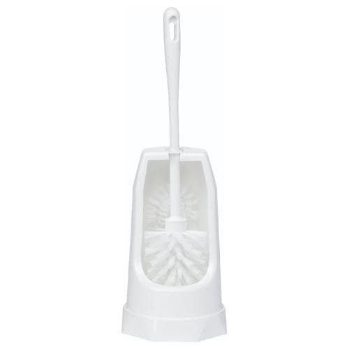 Vikan toiletborstel classic, ronde houder, wit