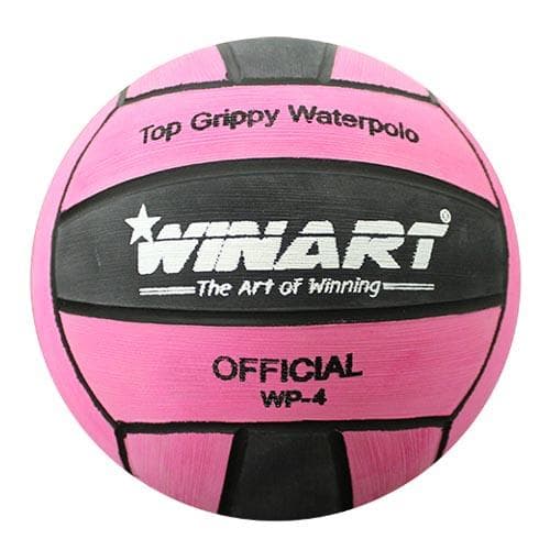 Winart waterpolobal extra grip | roze/zwart | maat 4