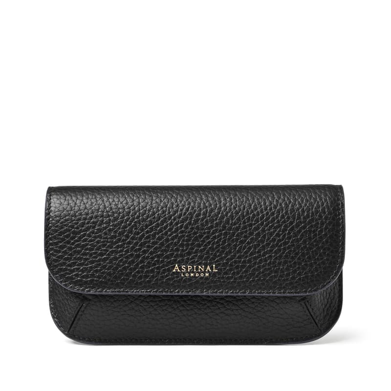 Aspinal of London Ella Sunglasses Case in Black Pebble
