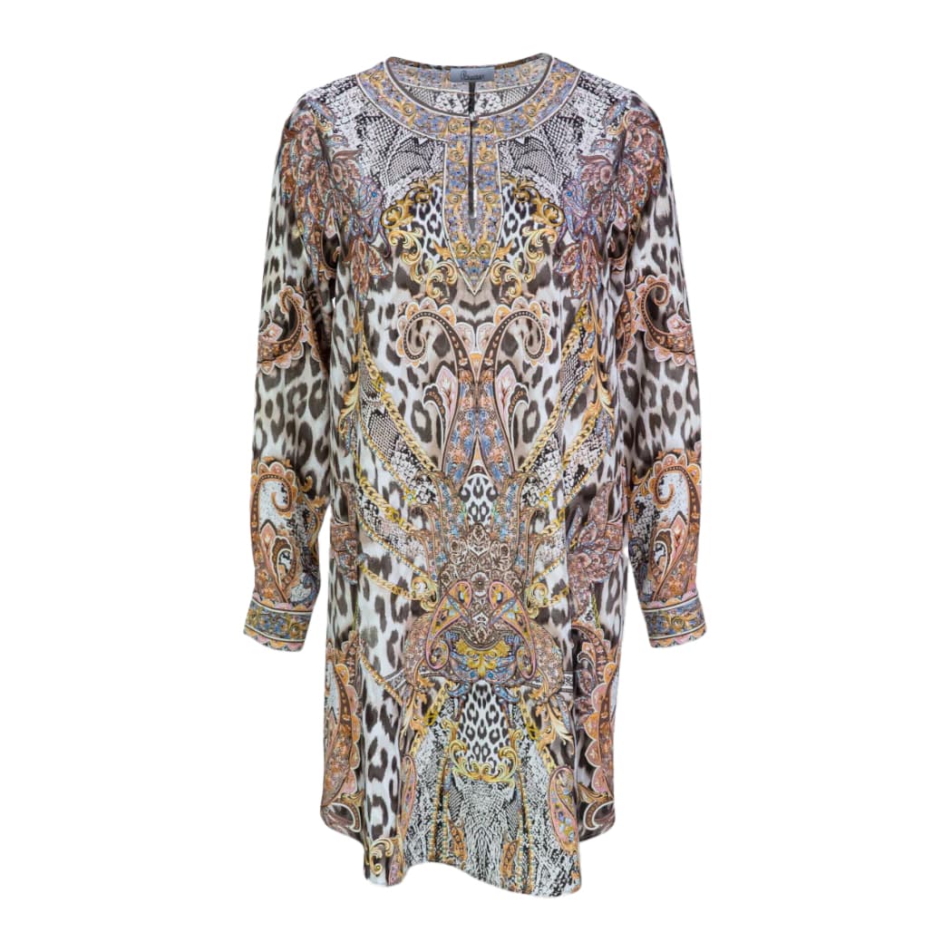 Princess goes Hollywood • zijden jurk snake-leo • 36