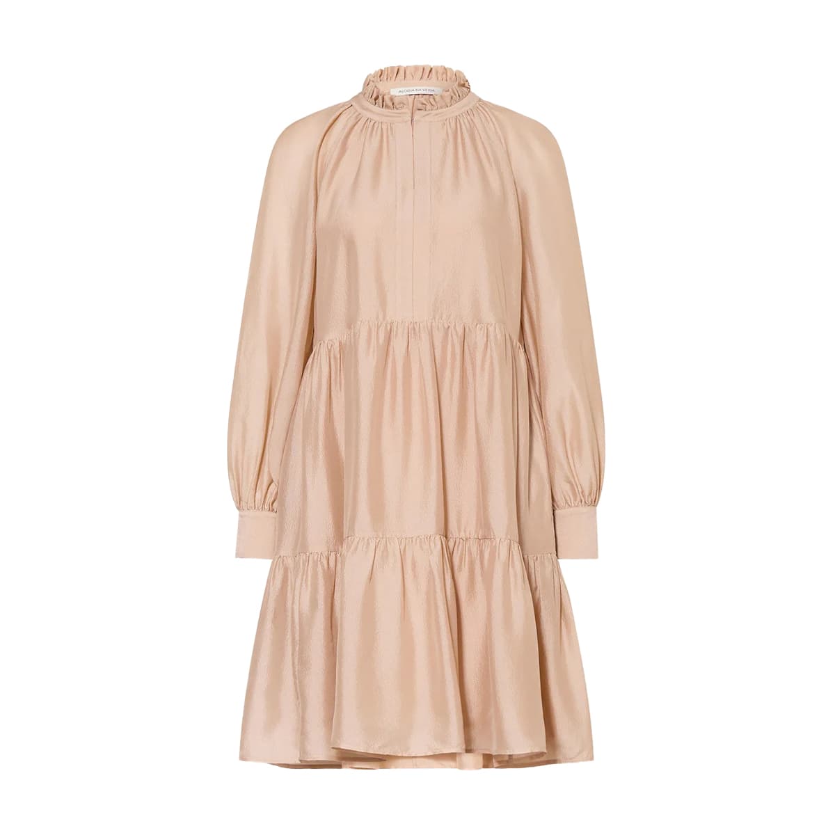 Alcidia da Veiga • roze zijden jurk • 36