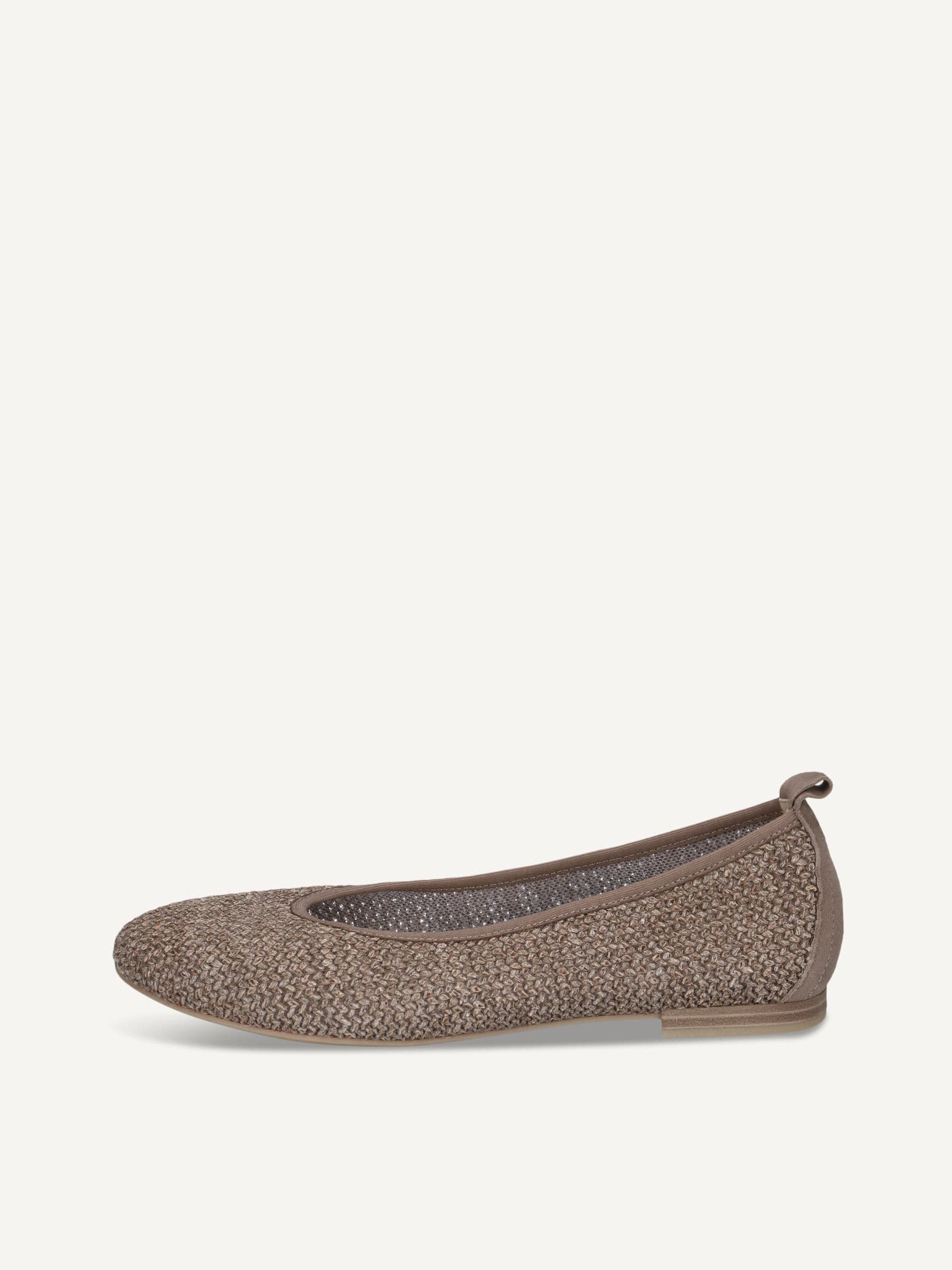 CAPRICE Ballerina, brown, made of Leather and synthetic with Block heel, Size 40