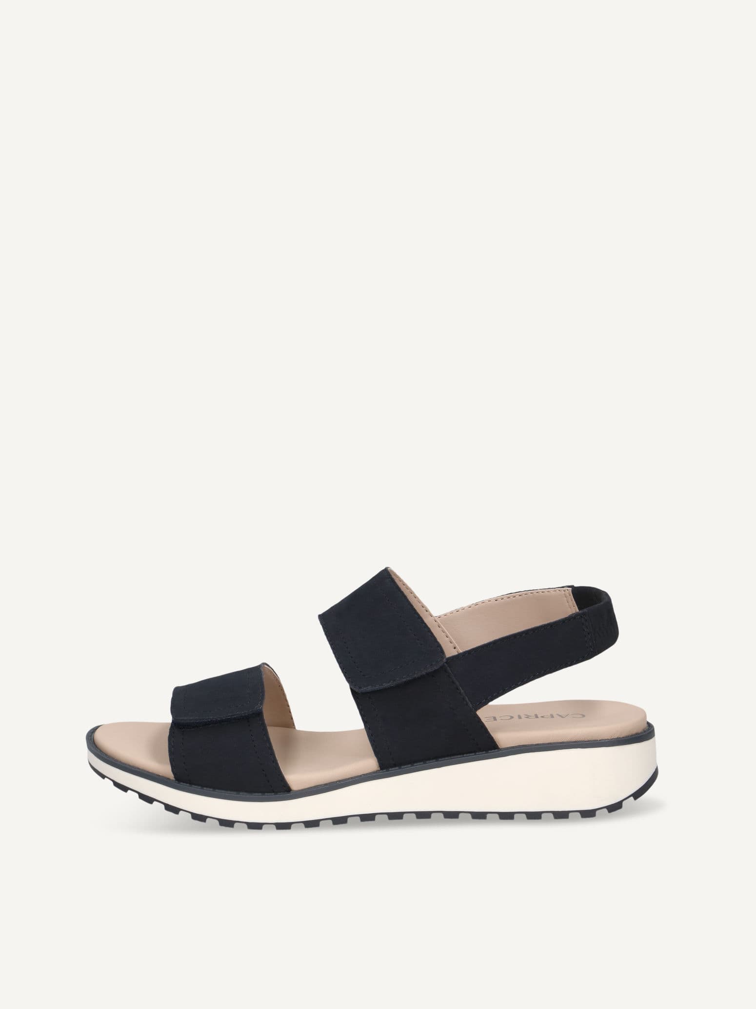CAPRICE Sandal, blue, made of Leather without heel, Size 37