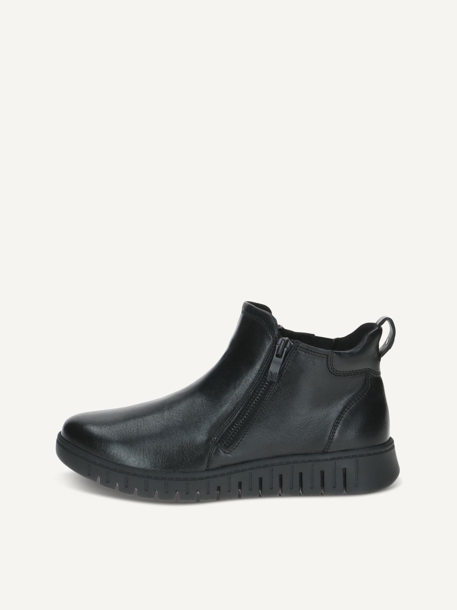 CAPRICE Bootie, black, made of Leather without heel, Size 36
