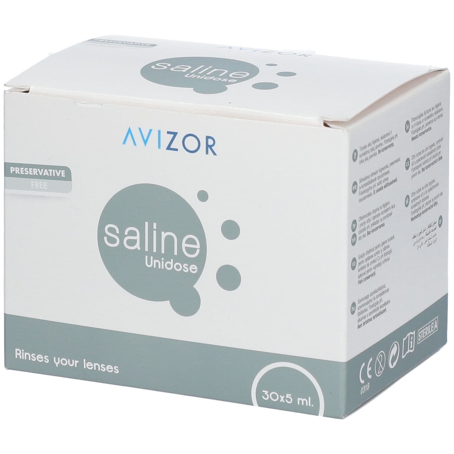 Saline Oplossing Lenzen Unidoses 30x5 Bewarings-en-reinigingsoplossing
