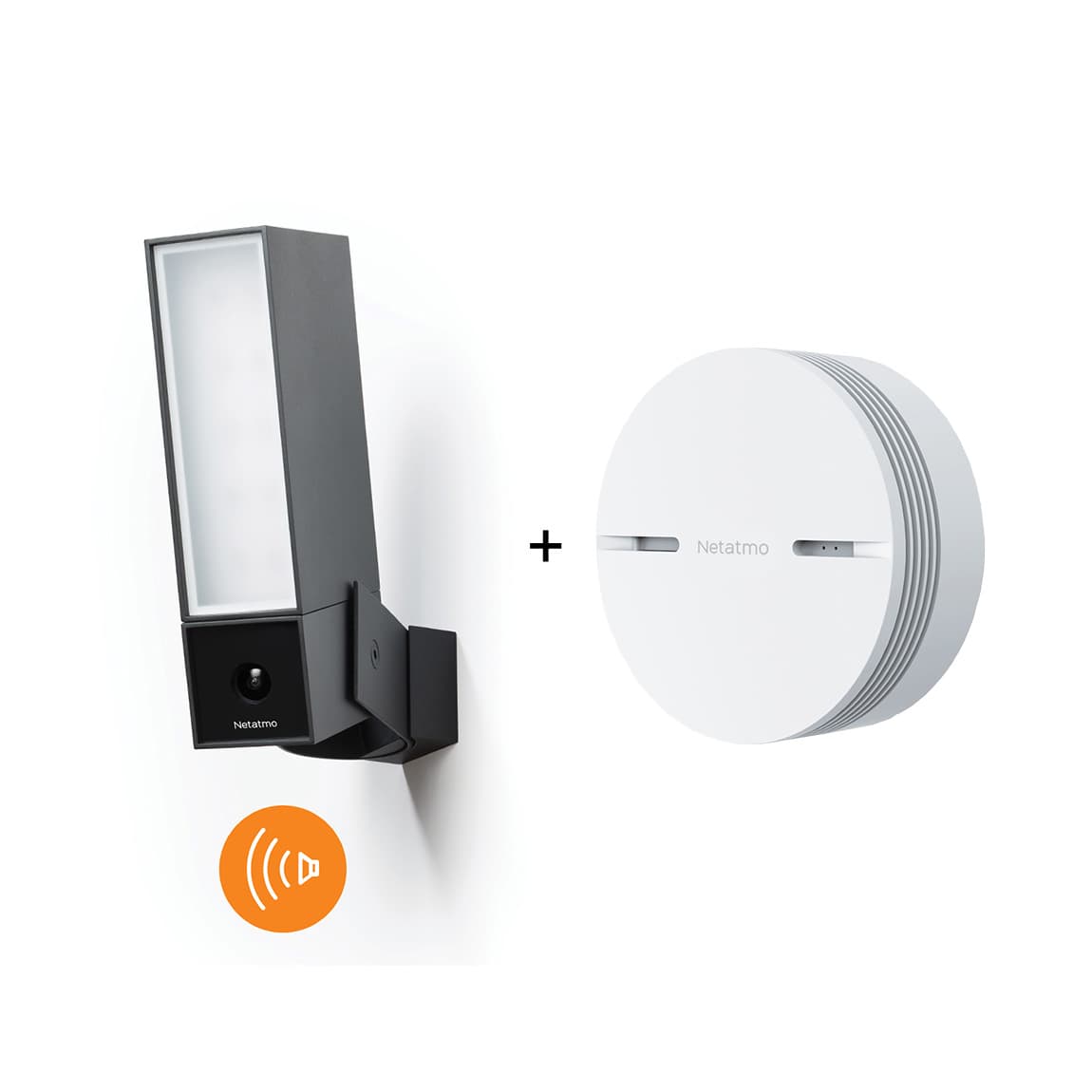 Netatmo Smart Outdoor Camera met Sirene + Slimme Rookmelder