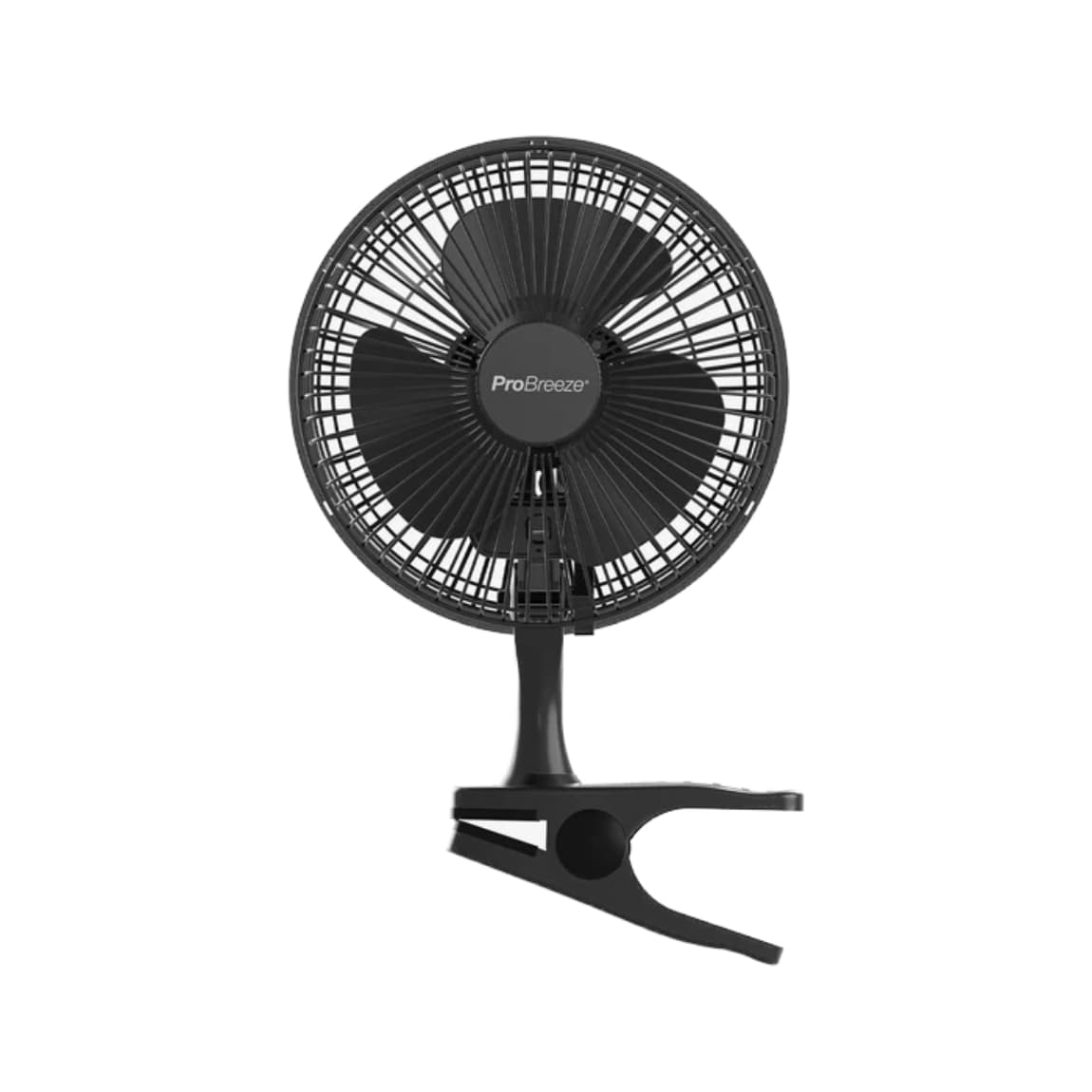 Pro Breeze Mini Ventilator met Klem - Zwart