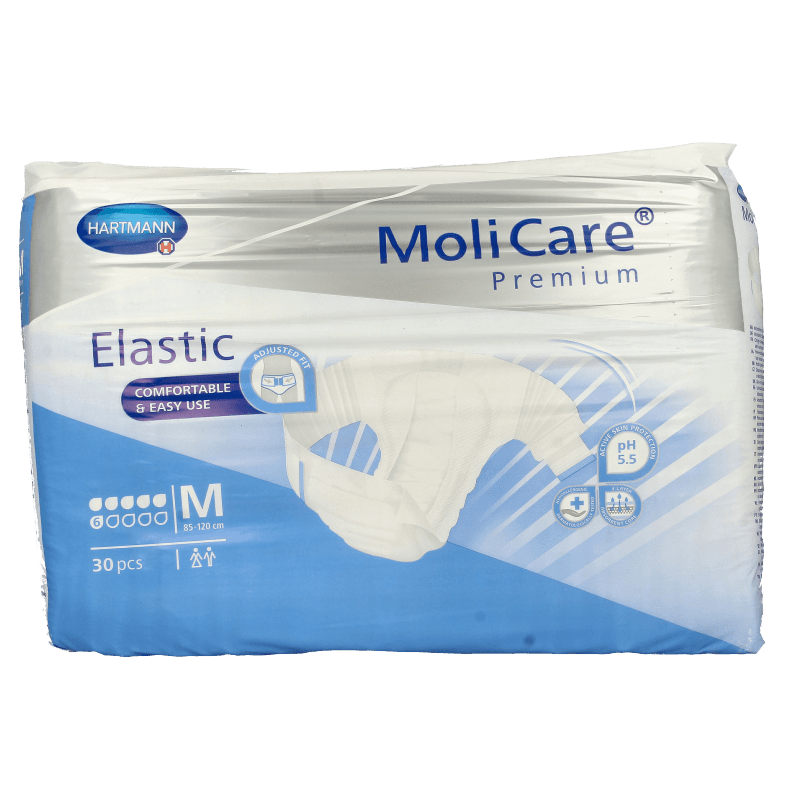 Molicare Premium elastic plus M 6 druppels 30 Stuks