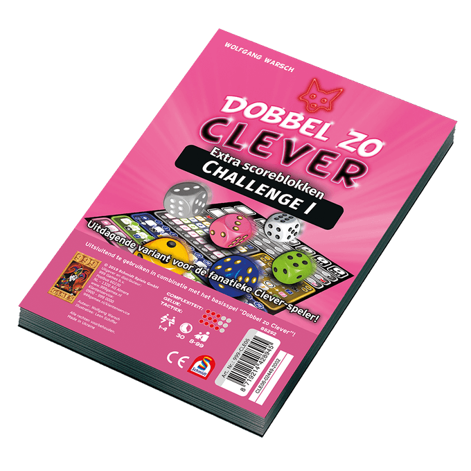 999 Games Dobbel zo Clever: Challenge 1 - Extra Scoreblokken (NL)