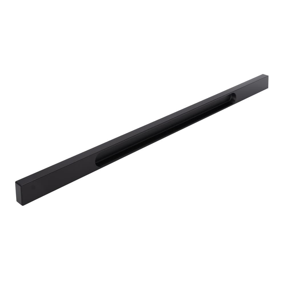 Mat zwarte rechthoekig blokprofiel 448 mm