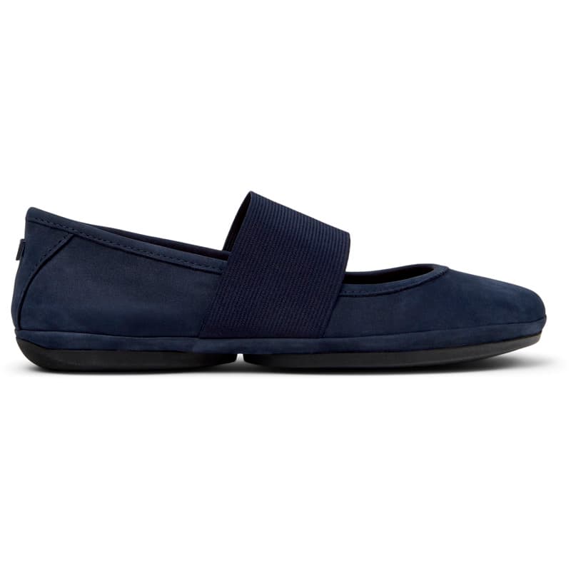 CAMPER Right Nina - Ballerines pour Femme - Bleu, taille 38, Cuir velours