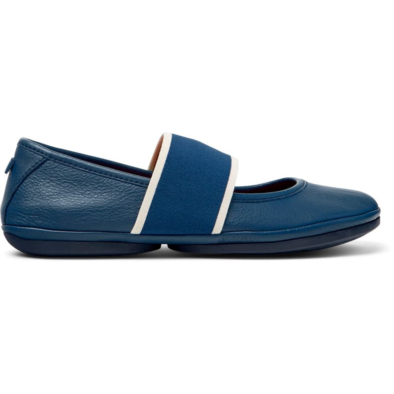 CAMPER Right Nina - Ballerines pour Femme - Bleu, taille 37, Cuir lisse