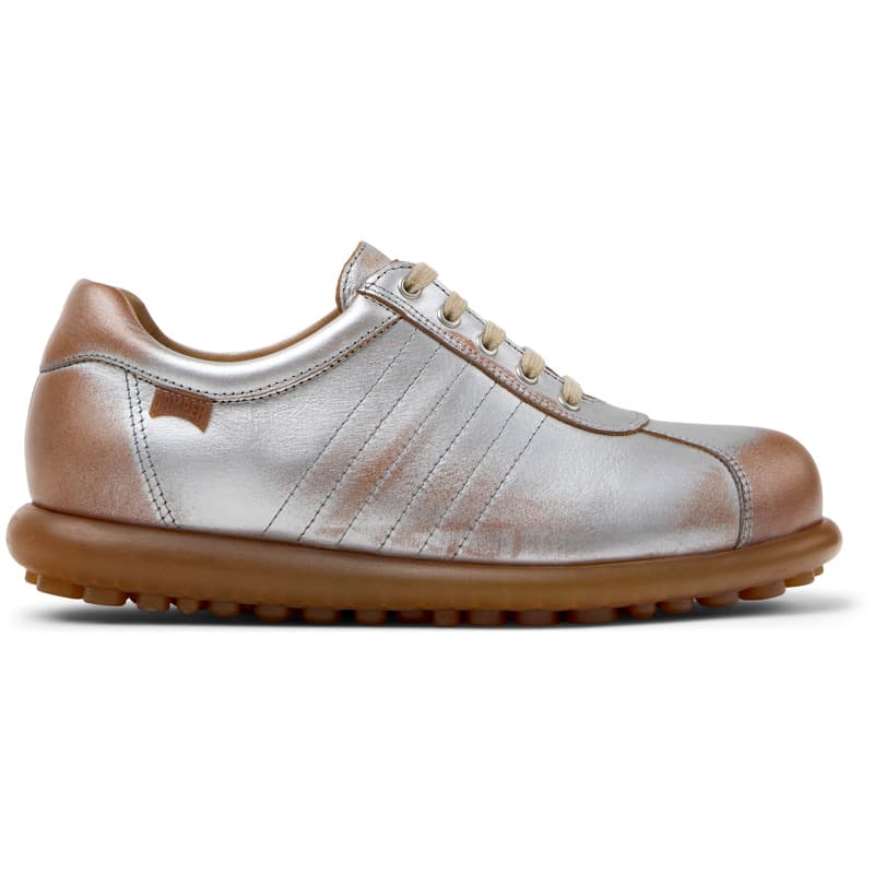 CAMPER Pelotas - Chaussures casual pour Femme - Gris,Marron, taille 41, Cuir lisse