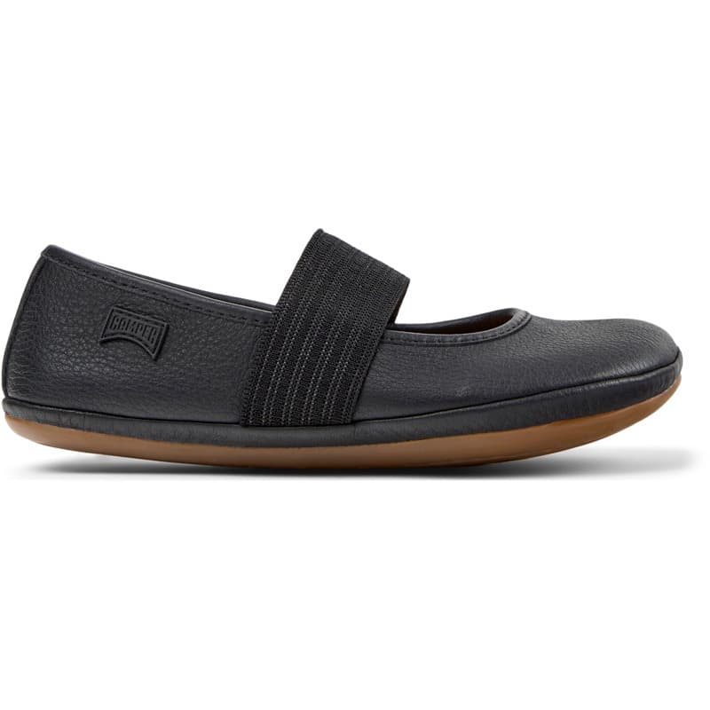CAMPER RIGHT - Ballerines pour Filles - Noir, taille 26, Cuir lisse