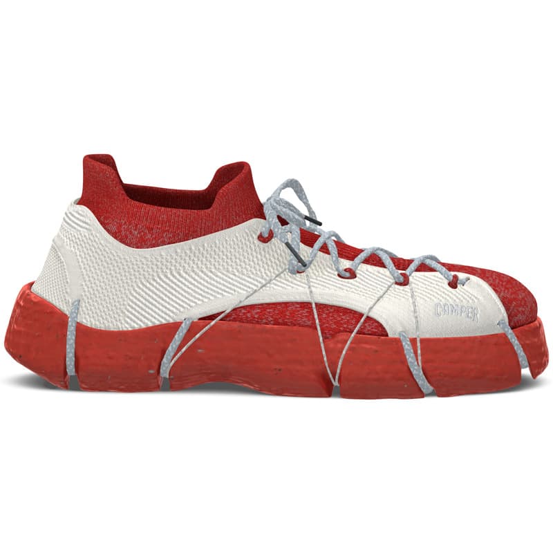 CAMPER Custom Roku - Baskets pour Homme - Noir,Gris,Blanc, taille 35, Tissu en coton