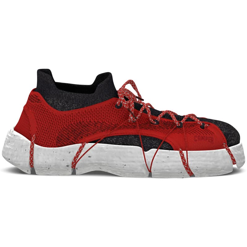 CAMPER Custom Roku - Baskets pour Homme - Noir,Gris,Blanc, taille 39, Tissu en coton