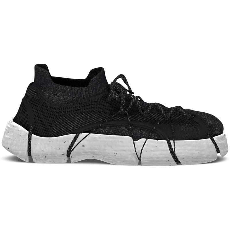 CAMPER Custom Roku - Baskets pour Homme - Noir,Gris,Blanc, taille 37, Tissu en coton