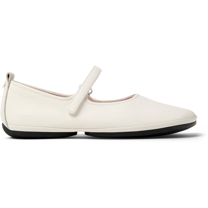 CAMPER Right Nina - Ballerines pour Femme - Blanc, taille 41, Cuir lisse