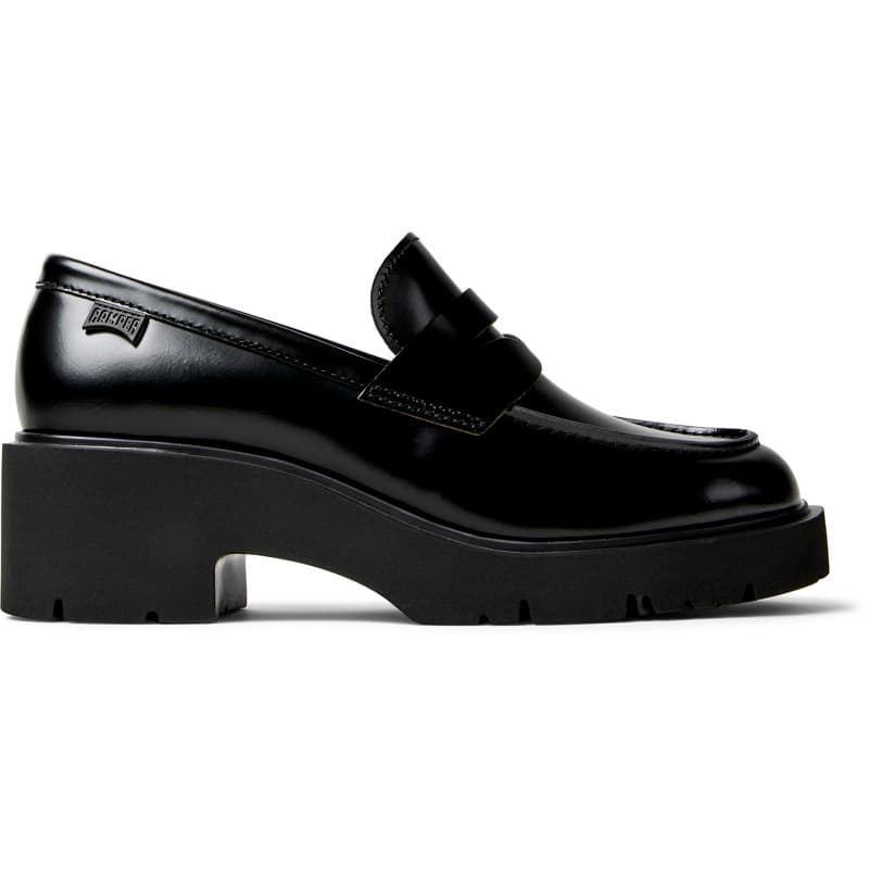 CAMPER Milah - Chaussures habillées pour Femme - Noir, taille 38, Cuir lisse