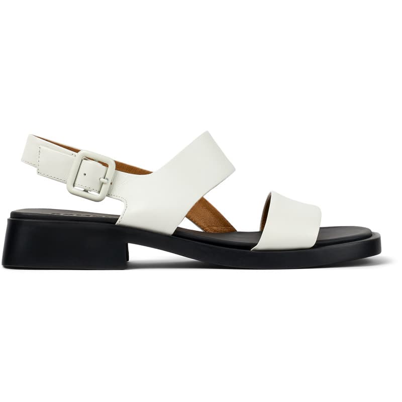 CAMPER Dana - Sandales pour Femme - Blanc, taille 37, Cuir lisse