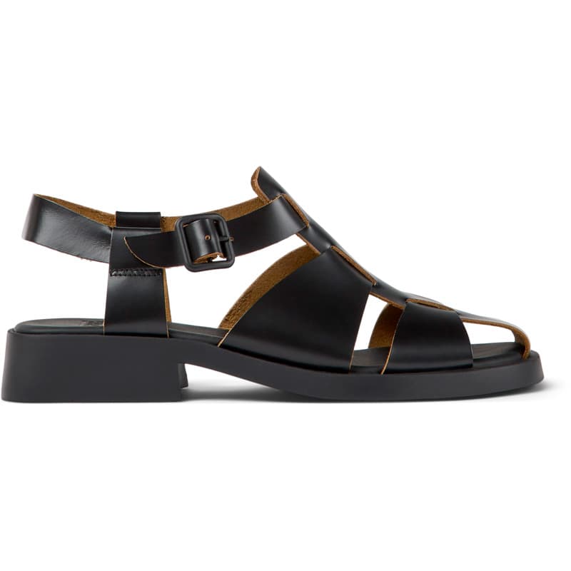 CAMPER Dana - Sandales pour Femme - Noir, taille 37, Cuir lisse