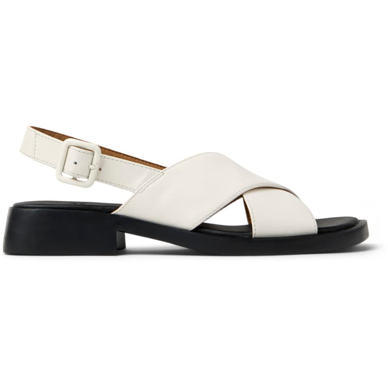 CAMPER Dana - Sandales pour Femme - Blanc, taille 37, Cuir lisse