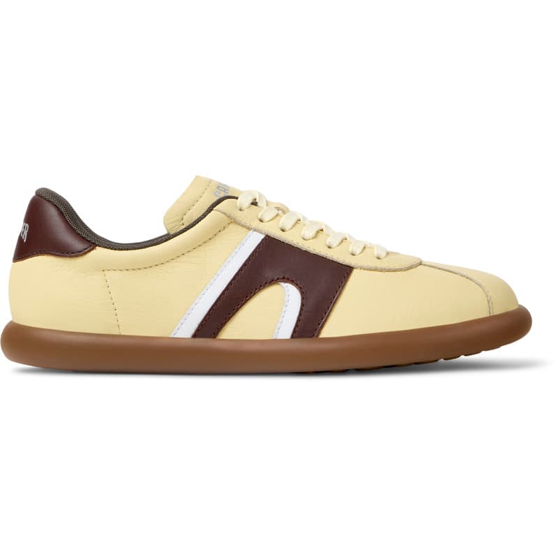 CAMPER Pelotas Soller - Chaussures casual pour Femme - Jaune, taille 35, Cuir lisse