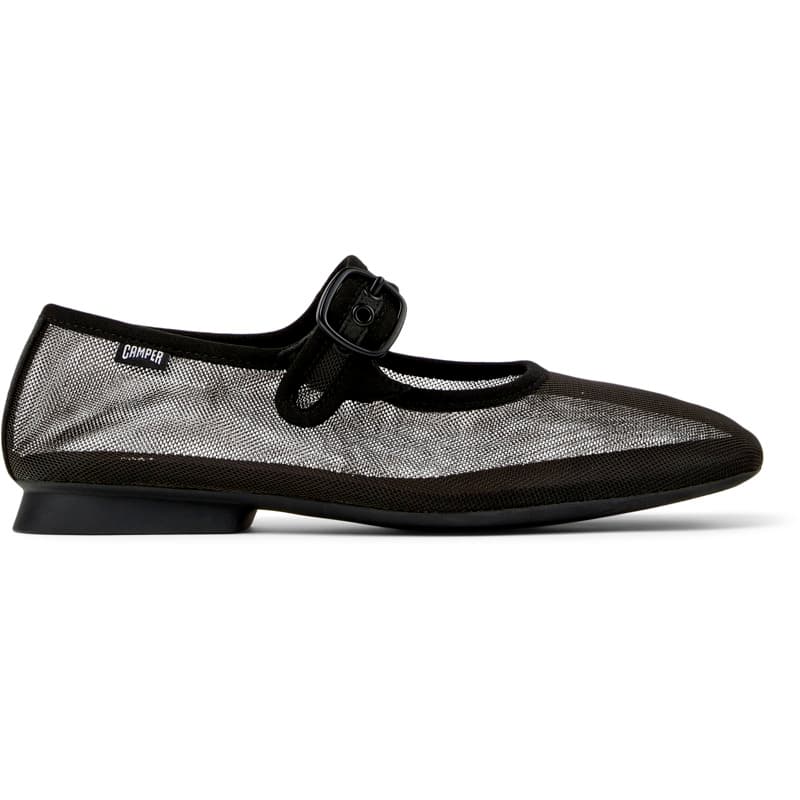 CAMPER Casi Myra - Ballerines pour Femme - Noir, taille 42, Tissu en coton