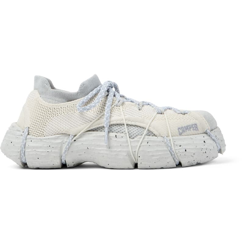 CAMPER Roku - Baskets pour Femme - Blanc,Gris, taille 41, Tissu en coton
