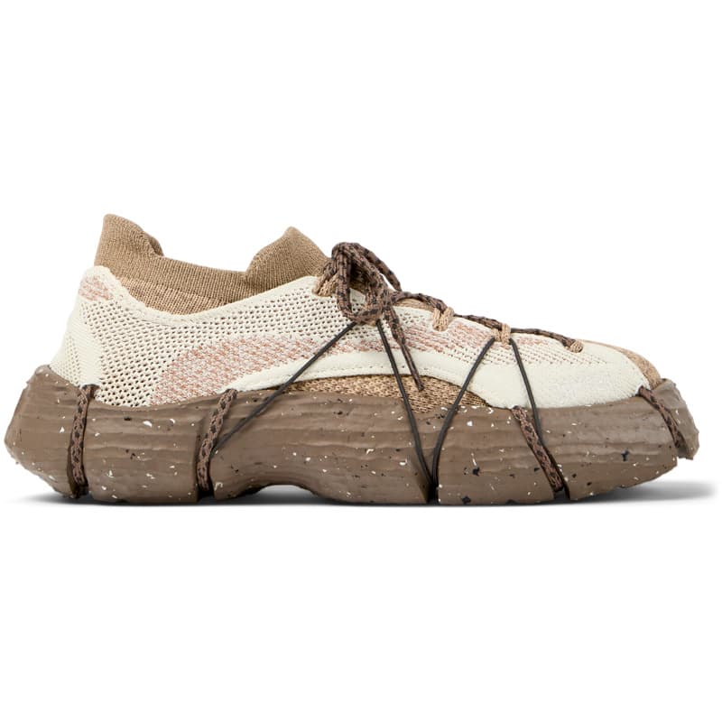 CAMPER Roku - Baskets pour Femme - Blanc,Beige,Nude, taille 37, Tissu en coton