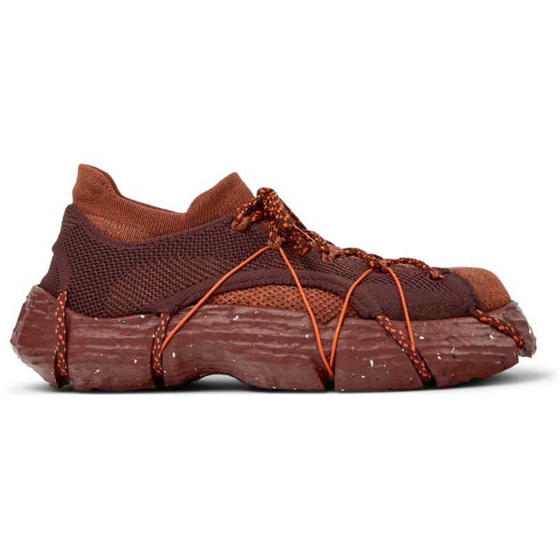CAMPER Roku - Chaussures casual pour Femme - Bourgogne,Marron,Orange, taille 38, Tissu en coton