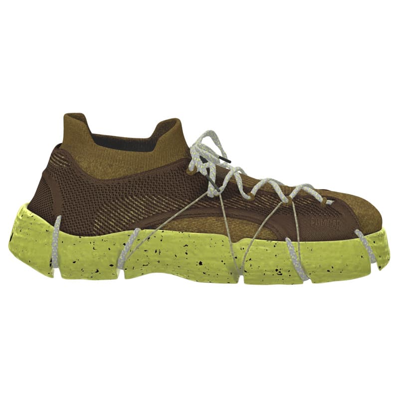 CAMPER Custom Roku - Baskets pour Femme - Noir,Gris,Blanc, taille 36, Tissu en coton