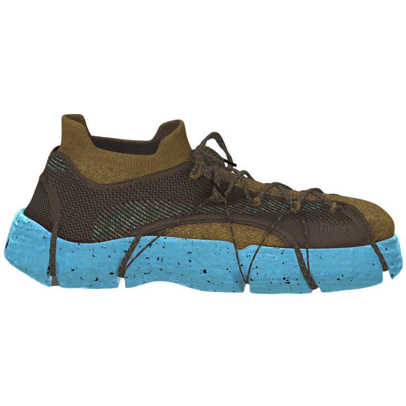 CAMPER Custom Roku - Baskets pour Femme - Noir,Gris,Blanc, taille 38, Tissu en coton