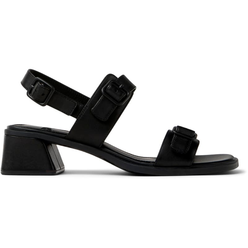 CAMPER Kora Sandal - Sandales pour Femme - Noir, taille 36, Cuir lisse