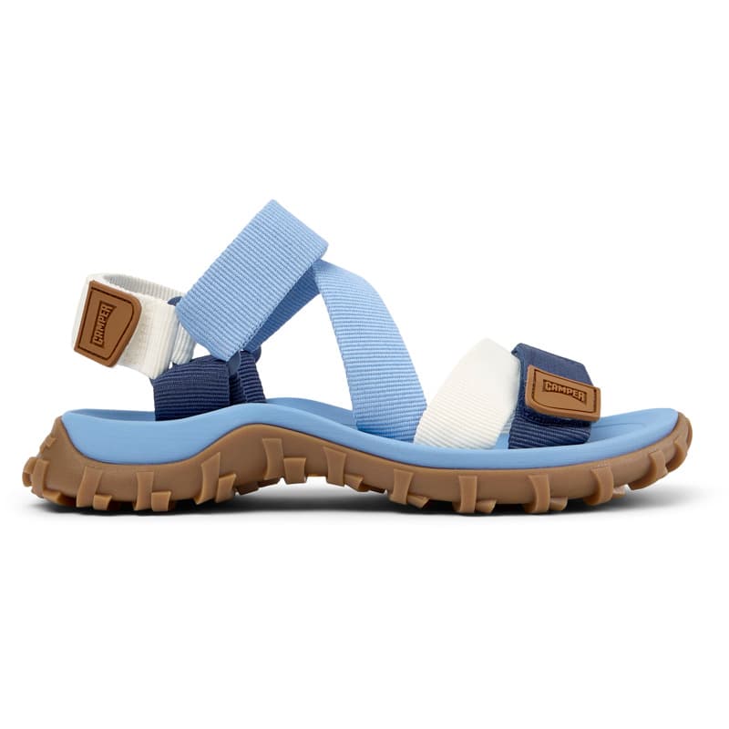 CAMPER Drift Trail Sandal - Sandales pour Femme - Bleu,Blanc, taille 37, Tissu en coton