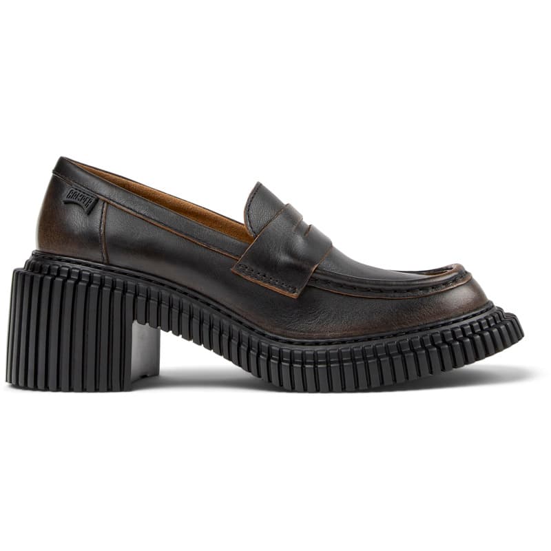 CAMPER Pix London - Chaussures habillées pour Femme - Noir,Marron, taille 41, Cuir lisse
